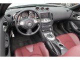 2010 Nissan 370Z Touring Roadster Wine Leather Interior