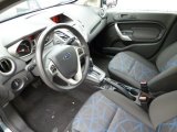 2011 Ford Fiesta SES Hatchback Charcoal Black/Blue Cloth Interior