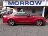 2013 Red Candy Metallic Ford Mustang V6 Premium Convertible #78939681