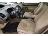 2008 Honda Civic Hybrid Sedan Ivory Interior