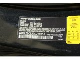 2013 M6 Color Code for Black Sapphire Metallic - Color Code: 475