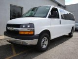 2008 Summit White Chevrolet Express EXT LS 3500 Passenger Van #7885985