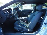 2014 Ford Mustang GT Premium Coupe Charcoal Black/Grabber Blue Accent Interior