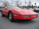 1985 Bright Red Chevrolet Corvette Coupe #78996786