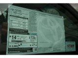 2013 Toyota Sequoia Platinum 4WD Window Sticker