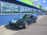 2001 Dark Bowling Green Metallic Chevrolet Corvette Coupe #79059264