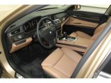 2011 BMW 7 Series 750Li Sedan Saddle/Black Nappa Leather Interior