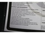 2012 Fisker Karma EcoChic Window Sticker