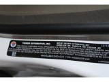 2012 Fisker Karma EcoChic Info Tag