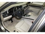 2010 BMW 7 Series 750i Sedan Oyster Nappa Leather Interior