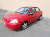 2003 Classic Red Kia Rio Sedan #79058389