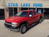 2002 Victory Red Chevrolet Silverado 2500 LS Extended Cab 4x4 #79059146