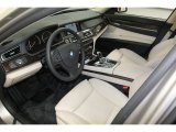2011 BMW 7 Series 740i Sedan Oyster/Black Interior
