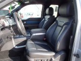 2012 Ford F150 SVT Raptor SuperCab 4x4 Raptor Black Leather/Cloth with Blue Accent Interior