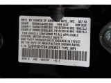 2010 Element Color Code for Crystal Black Pearl - Color Code: NH731P