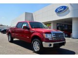 Ruby Red Metallic Ford F150 in 2013