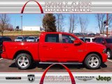 2013 Flame Red Ram 1500 Sport Crew Cab 4x4 #79199956
