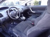2007 Honda Civic EX Coupe Black Interior