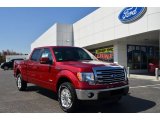 2013 Ruby Red Metallic Ford F150 Lariat SuperCrew 4x4 #79200218