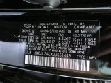 2013 Tucson Color Code for Ash Black - Color Code: TCM