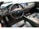 2012 BMW 7 Series 750Li xDrive Sedan Black Interior