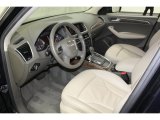 2010 Audi Q5 3.2 quattro Cardamom Beige Interior