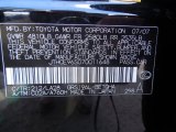 2007 GS Color Code for Obsidian Black - Color Code: 212