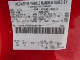 2013 F350 Super Duty Color Code for Vermillion Red - Color Code: F1