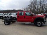 2013 Vermillion Red Ford F550 Super Duty XL Crew Cab Chassis 4x4 #79200000