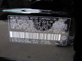 2007 LS Color Code for Obsidian Black - Color Code: 212