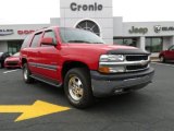 Victory Red Chevrolet Tahoe in 2002