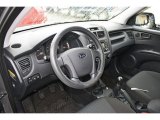 2009 Kia Sportage LX 4x4 Black Interior