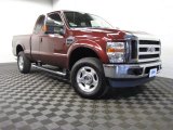 Royal Red Metallic Ford F250 Super Duty in 2009