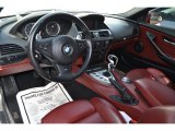 2007 BMW M6 Convertible Indianapolis Red Interior