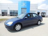 2002 Eternal Blue Pearl Honda Civic EX Sedan #79371874