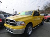 2009 Detonator Yellow Dodge Ram 1500 SLT Quad Cab 4x4 #79371792