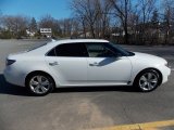 Arctic White Saab 9-5 in 2011