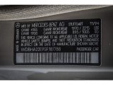 1995 Mercedes-Benz C 220 Sedan Info Tag