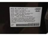 2010 Audi Q7 3.6 Premium Plus quattro Info Tag