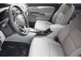 2013 Honda Civic Hybrid-L Sedan Gray Interior