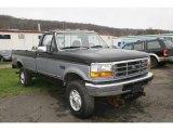 1996 Black Ford F250 XL Regular Cab 4x4 #7907177