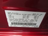 2012 Galant Color Code for Rave Red - Color Code: P36