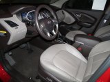 2012 Hyundai Tucson Limited Taupe Interior