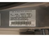2012 MAZDA3 Color Code for Liquid Silver Metallic - Color Code: 38P
