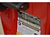 2009 SL Color Code for Mars Red - Color Code: 590