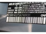 2005 C Color Code for Granite Grey Metallic - Color Code: 747