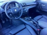 2009 BMW 1 Series 135i Coupe Black Interior