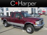 2004 Dark Toreador Red Metallic Ford F250 Super Duty XLT SuperCab 4x4 #79512963