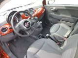 2012 Fiat 500 c cabrio Pop Tessuto Grigio/Nero (Grey/Black) Interior