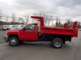 2013 Victory Red Chevrolet Silverado 3500HD WT Regular Cab 4x4 Dump Truck #79569959